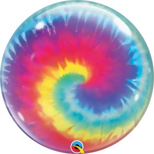 Ballon The Dye Swirls - XL/Stretchfolie/Single Bubble -...