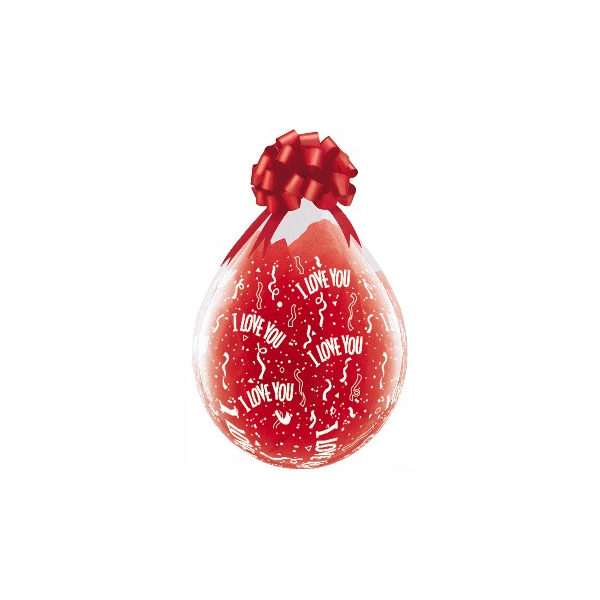 Verpackungsballon I LOVE YOU - Ø 45cm/Latex
