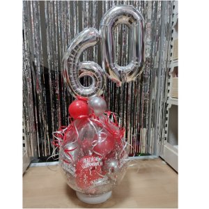 Klassischer Geschenkballon mit Zahlen
