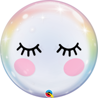 Single Bubble Ballon - Motiv Eyelashes - XL - 56cm/0,04m³