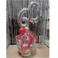 Geschenkballon Standing - Zahlen Rosegold
