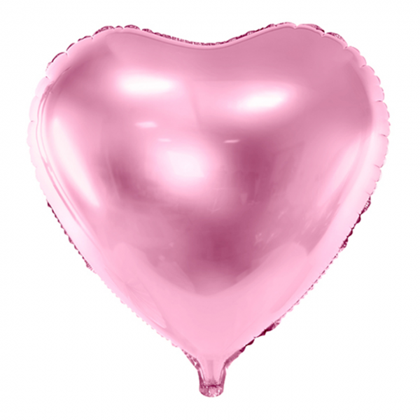 Folienballon - Herz Rosa - XL - 61 cm / 0,06 m³
