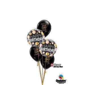 Latexballon - Motiv Best day ever transparent gold - S -...