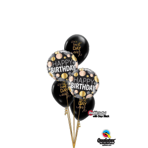 Latexballon - Motiv Best day ever transparent gold - S -...