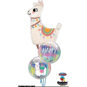 Folienballon - Figur LoveLlama - XXL - 114 cm / 0,10 m&sup3;