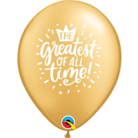 Latexballon - Motiv Greatest Of All Time - S/Latex - 28cm/0,02m³