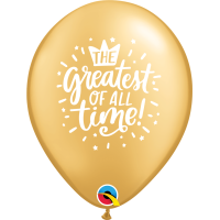 Latexballon - Motiv Greatest Of All Time - S - 28 cm / 0,02m³