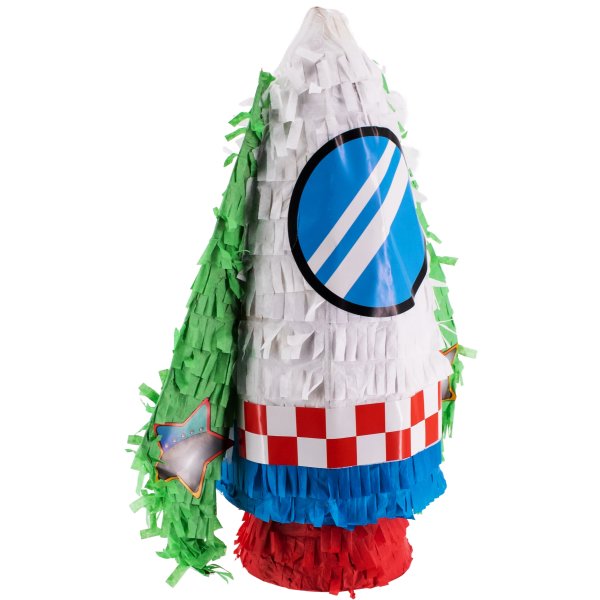 Pinata Rakete weiß