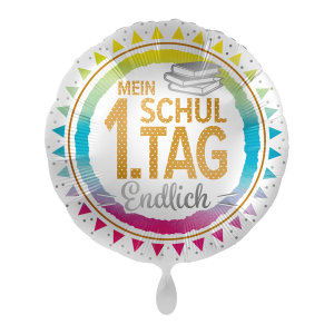 Folienballon - Motiv Endlich Mein 1. Schultag - S - 45 cm...