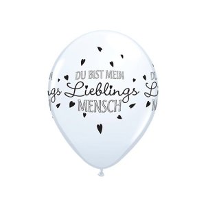 Latexballon - Motiv Du bist mein Lieblings Mensch