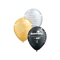 Latexballon - Motiv Geschafft!! Herzlichen Glückwunsch zum Abi