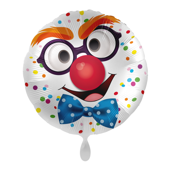 Folienballon - Motiv Happy Clown - S - 45cm/0,02m³