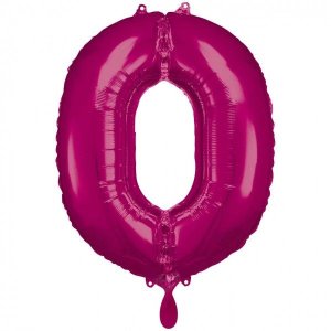 Ballon XXL Zahl 0 Pink