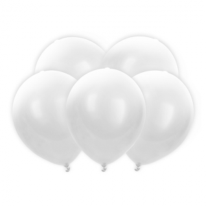 Latexballon-Set weiß incl. LED (5)