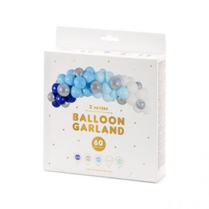 Ballongirlande-Set Shiny Blue DIY