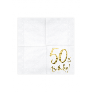 Servietten Trend 50th Birthday 33x33cm