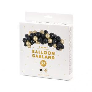 Ballongirlanden-Set - Black & Gold (2m)