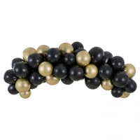 Ballongirlanden-Set - Black & Gold (2m)