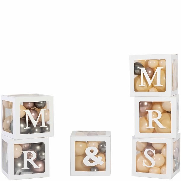 Ballonboxen-Set Mr & Mrs
