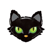 Folienballon - Figur Mächtiger Katzenkopf - XXL - 71 cm / 0,07 m³