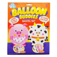 Bastel-Set Ballon Buddies Schwein/Kuh