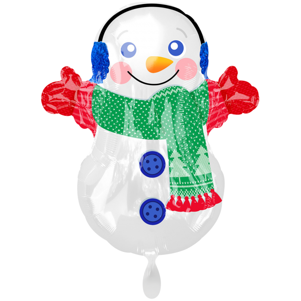 Folienballon - Figur Adorable Snowman - XS - 53 cm / 0,03 m³