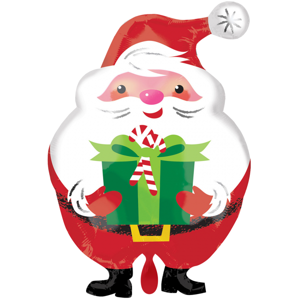 Folienballon - Figur Jovial Santa - XXL - 50 cm / 0,03...