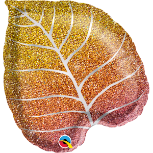 Folienballon - Figur Herbstblatt - S - 53 cm / 0,03 m³