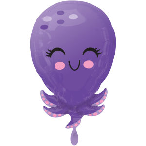Folienballon - Figur Octopus - XL - 53cm /0,03m³