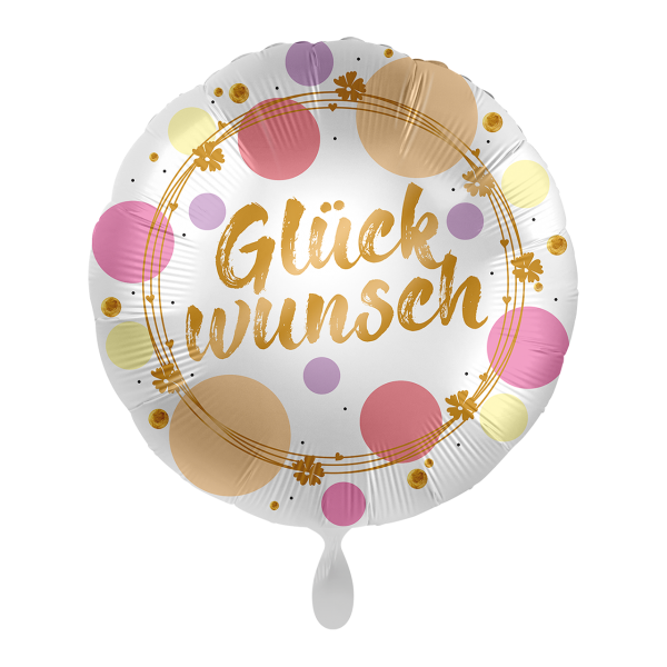 Folienballon - Motiv Glückwunsch Shiny Dots - S - 43...