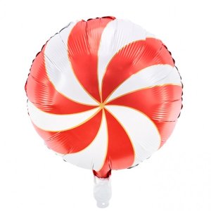 Ballon Candy Swirl Rot