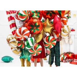 Ballon Candy Swirl Rot