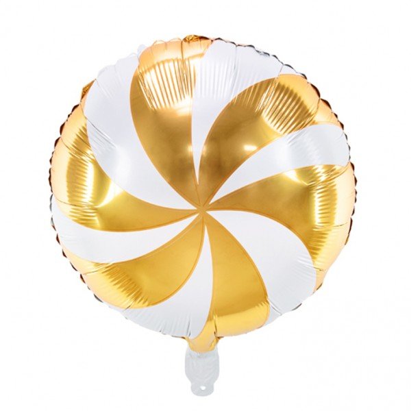 Ballon Candy Swirl Gold