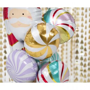 Ballon Candy Swirl Gold