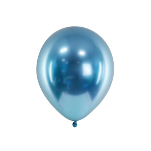 Latexballon - Blau Glossy - S - 30cm/0,02m³
