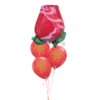 Ballonstrauß Rose I