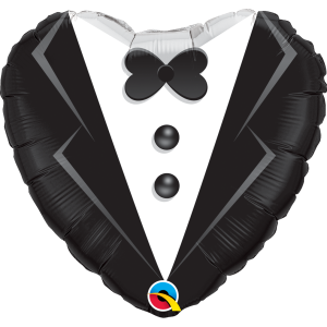 Folienballon - Hochzeit Smoking - XS - 45 cm / 0,03 m&sup3;