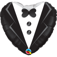 Folienballon - Hochzeit Smoking - XS - 45 cm / 0,03 m³