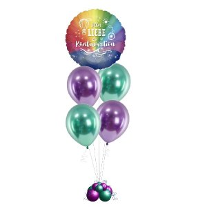 Folienballon - Motiv Alles Liebe zur Konfirmation - S - 45cm/0,02m&sup3;