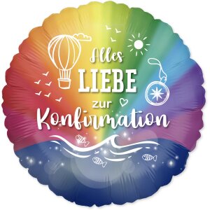 Folienballon - Motiv Alles Liebe zur Konfirmation - S -...