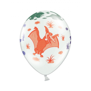 Latexballon-Set - Motiv Dinos - S - 28 cm / 0,02 m&sup3; (6)