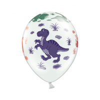 Latexballon-Set - Motiv Dinos - S - 28 cm / 0,02 m³ (6)