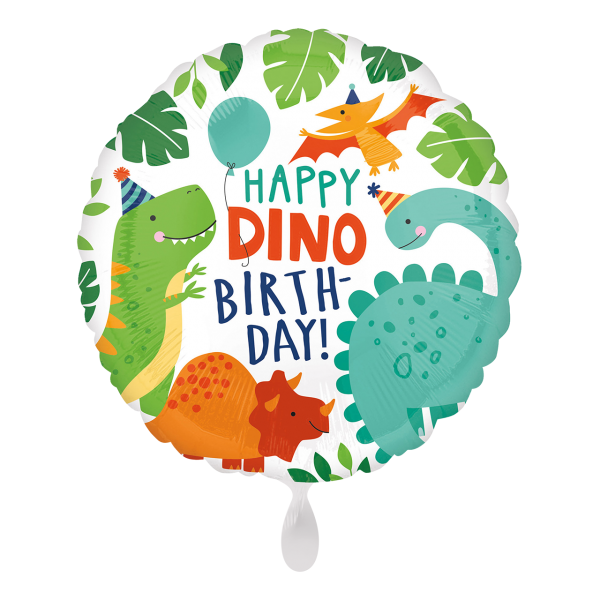 Folienballon - Motiv Happy Dino Birthday - S -...