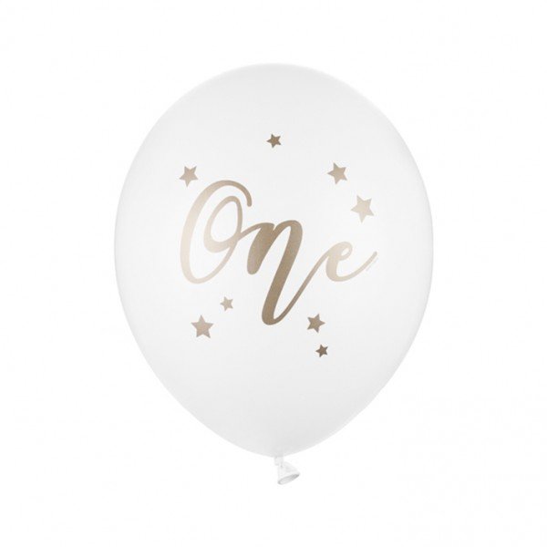 Latexballon - Motiv One - S/Latex - 30cm/0,02m³