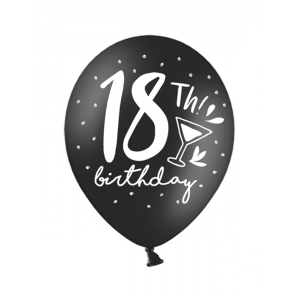 Ballon-Set - Black and White 18th (6)