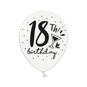 Latexballon-Set - Black and White 18th (6)