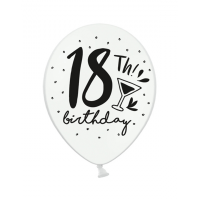 Latexballon-Set - Black and White 18th (6)