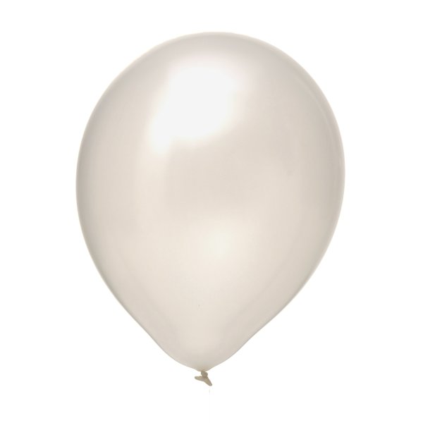 Latexballon - Weiss Perlmutt - S/Latex - 28cm/0,02m³