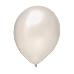 Latexballon - Weiss Perlmutt - S/Latex - 28cm/0,02m³