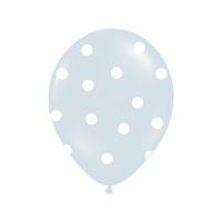 Latexballon - Motiv Dots & Elephants blau - S/Latex - 28cm/0,02m³ (6)